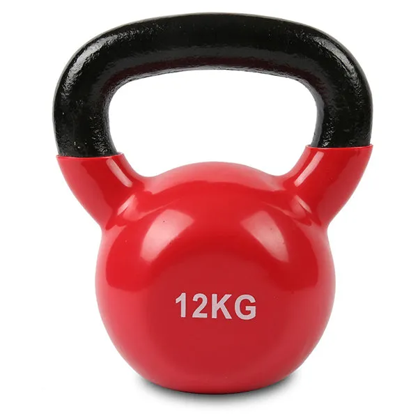 1 Piece Kettlebell Vinyl Red 12kg