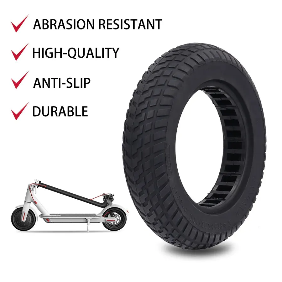 10 Inch Rubber Solid Tire for Xiaomi M365 Pro 1s Pro2 Mi3 Electric Scooter Tubeless Remodel Thickened Explosion Proof Tyre