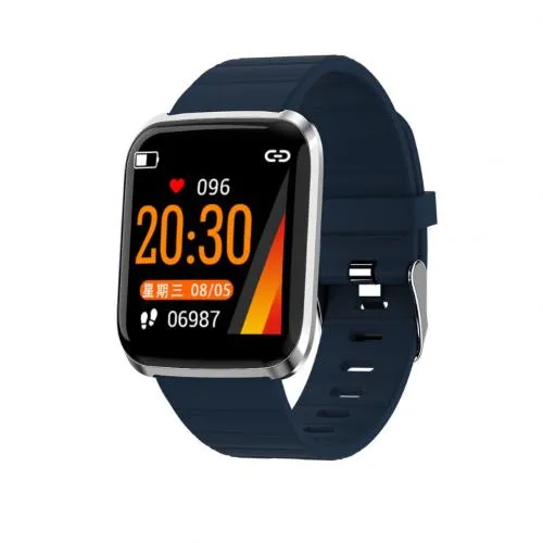 116 Pro Smart Watch (with Fitness Tracker, HR & BP Monitor, Push Messages and more)