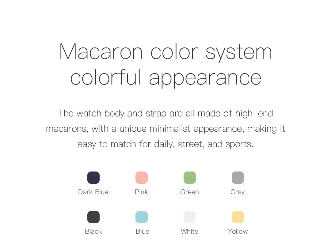 2021 Macaron Y68S Smart Watch (BP, HR & Blood Oxygen)