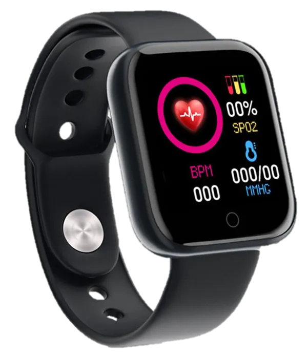 2021 Macaron Y68S Smart Watch (BP, HR & Blood Oxygen)