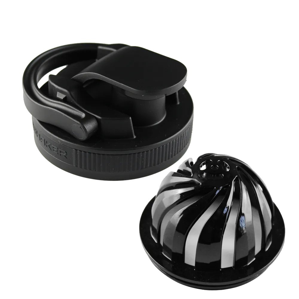 26oz Black Shaker Lid & Agitator Set