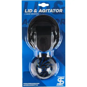 26oz Black Shaker Lid & Agitator Set