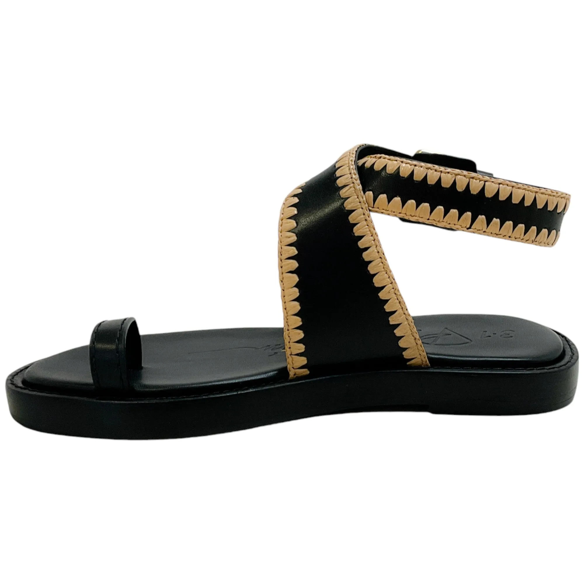 3.1 Phillip Lim Black / Natural Naya Ankle Wrap Sandals