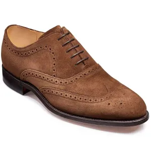 40% OFF BARKER Hampstead Shoes - Mens Brogue Oxford - Castagnia Suede SIZE: UK 9