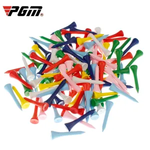 40 PCS PGM QT003 Golf TEE Golf Wooden Ball Holder, Random Color Delivery(42mm)