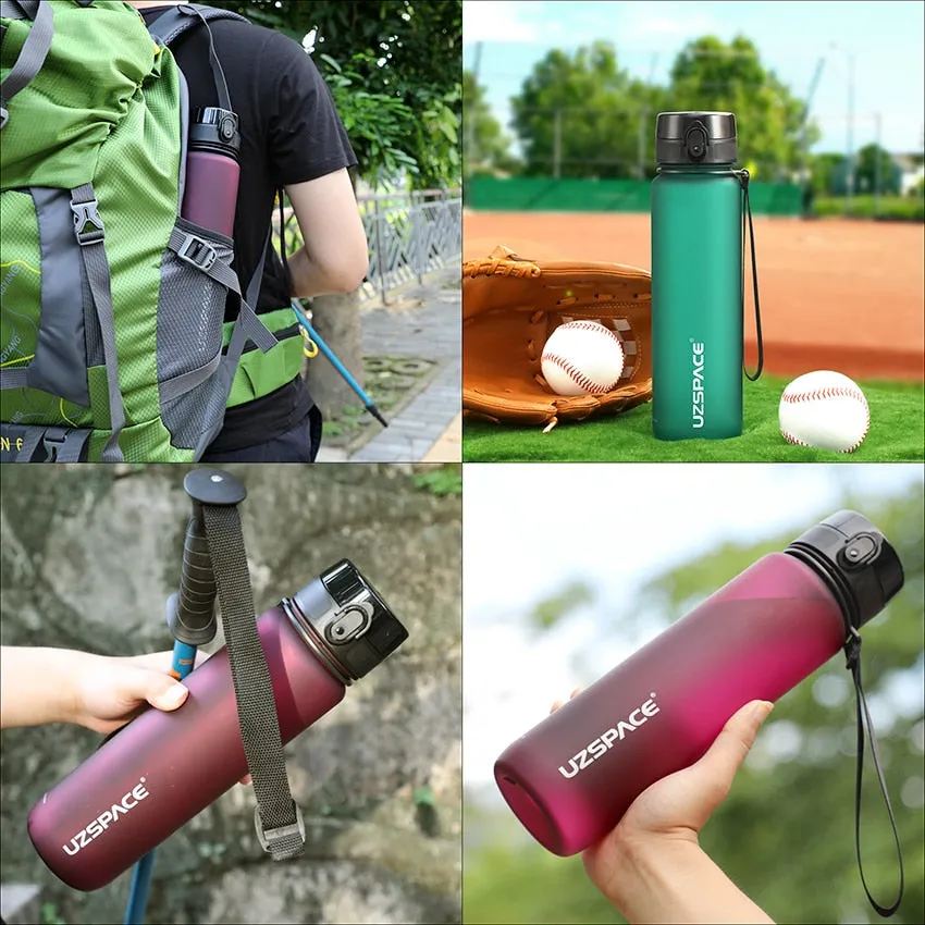 500/800/1000ml Sports Water Bottle BPA Free Leak-proof