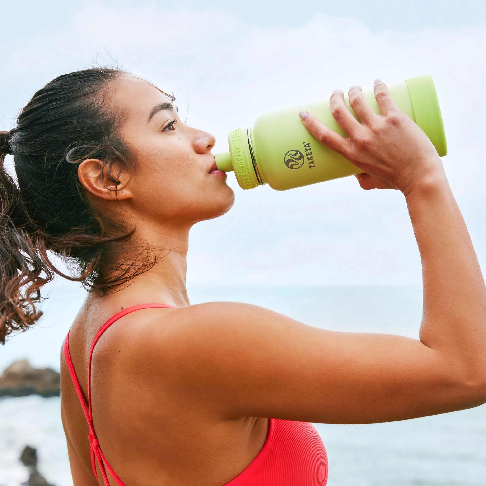 Actives Water Bottle With Spout Lid