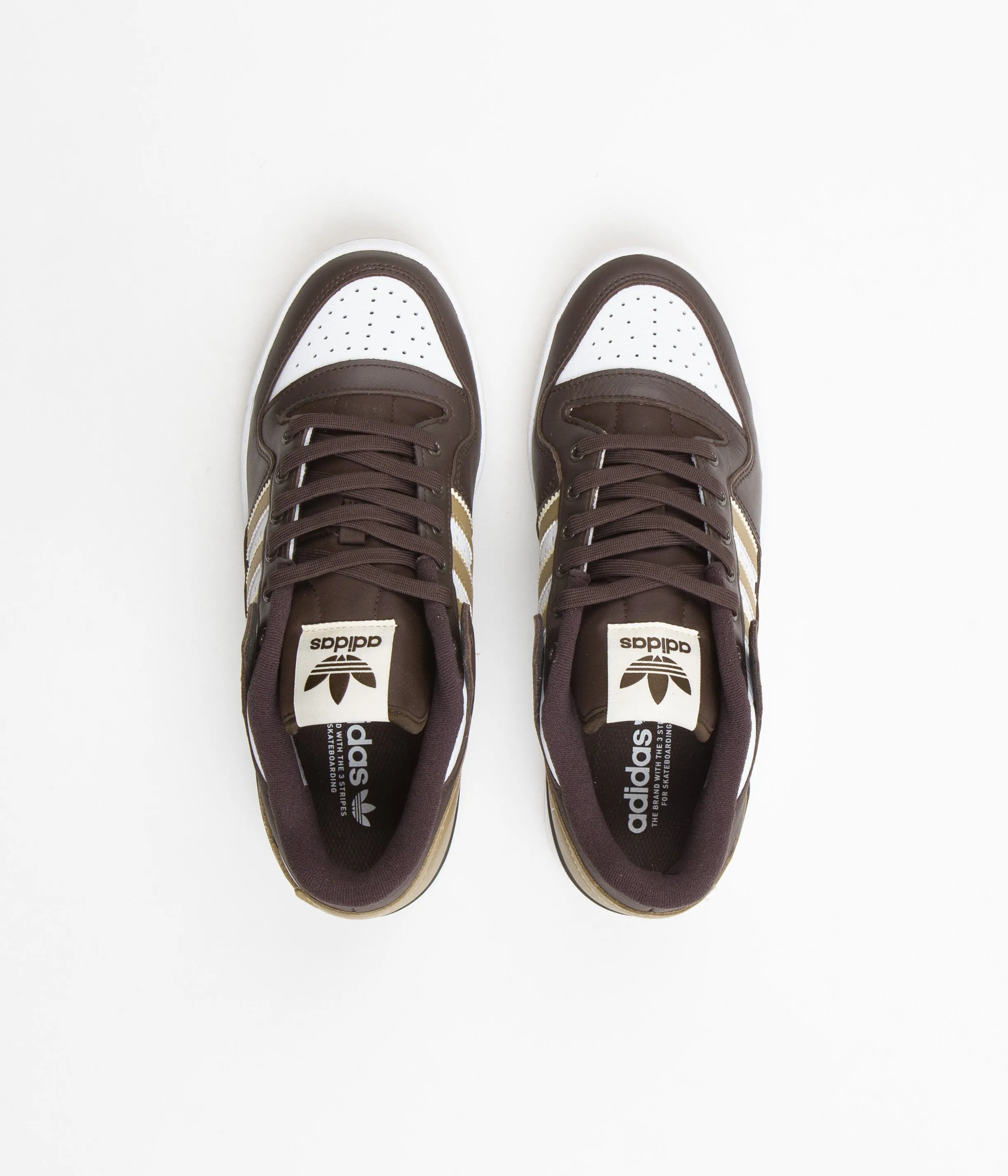 Adidas Forum 84 Low ADV Shoes - Dark Brown / Ecru Tint / Cloud White