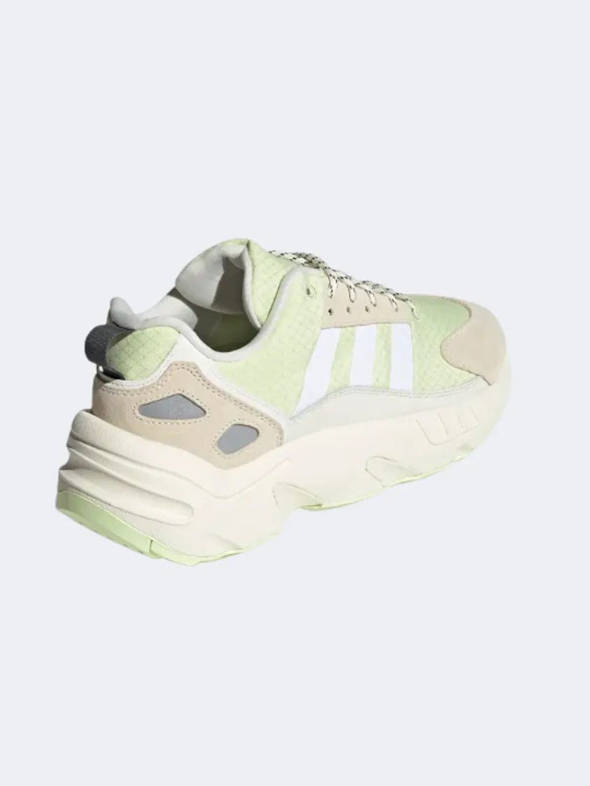 Adidas ZX 22 BOOST  MEN ORIGINAL shoes Off White/Lime