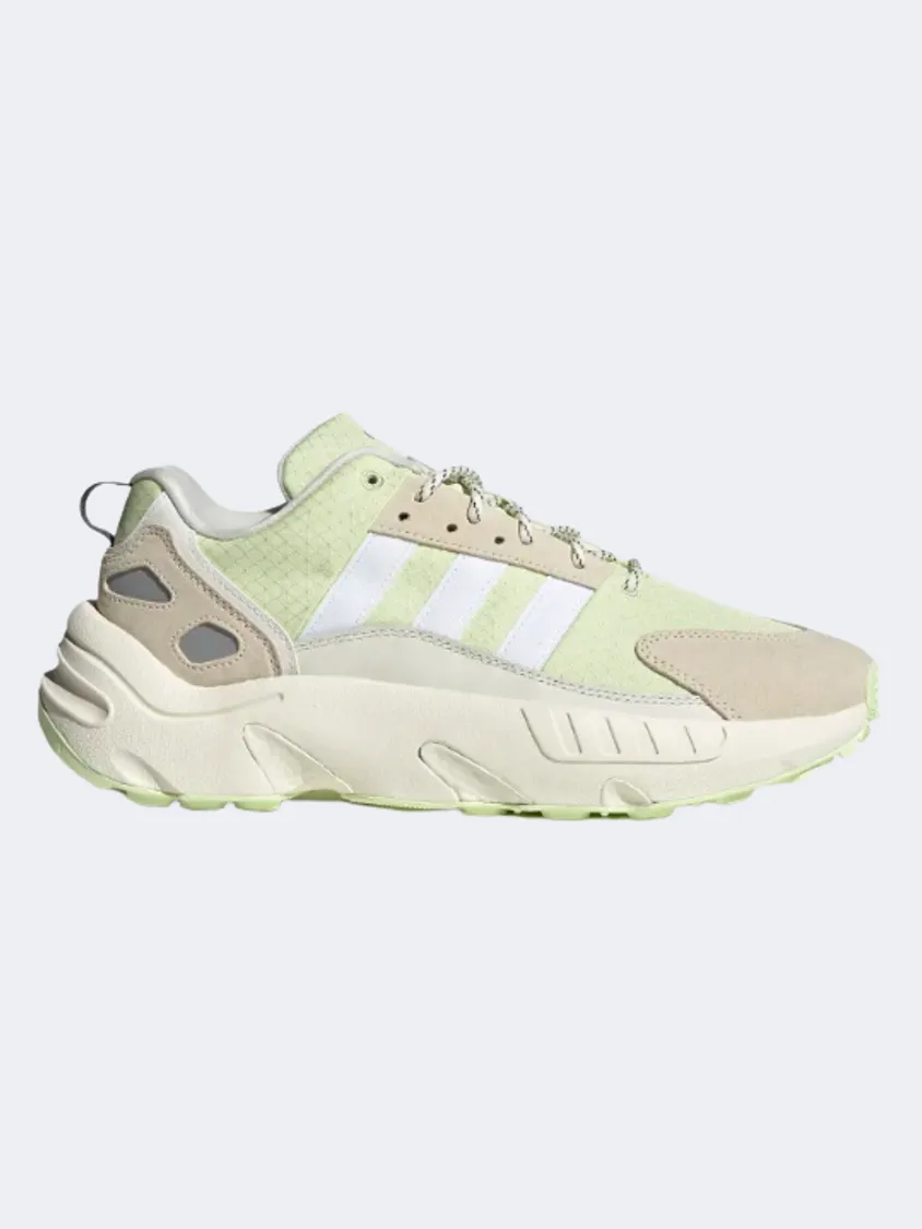 Adidas ZX 22 BOOST  MEN ORIGINAL shoes Off White/Lime