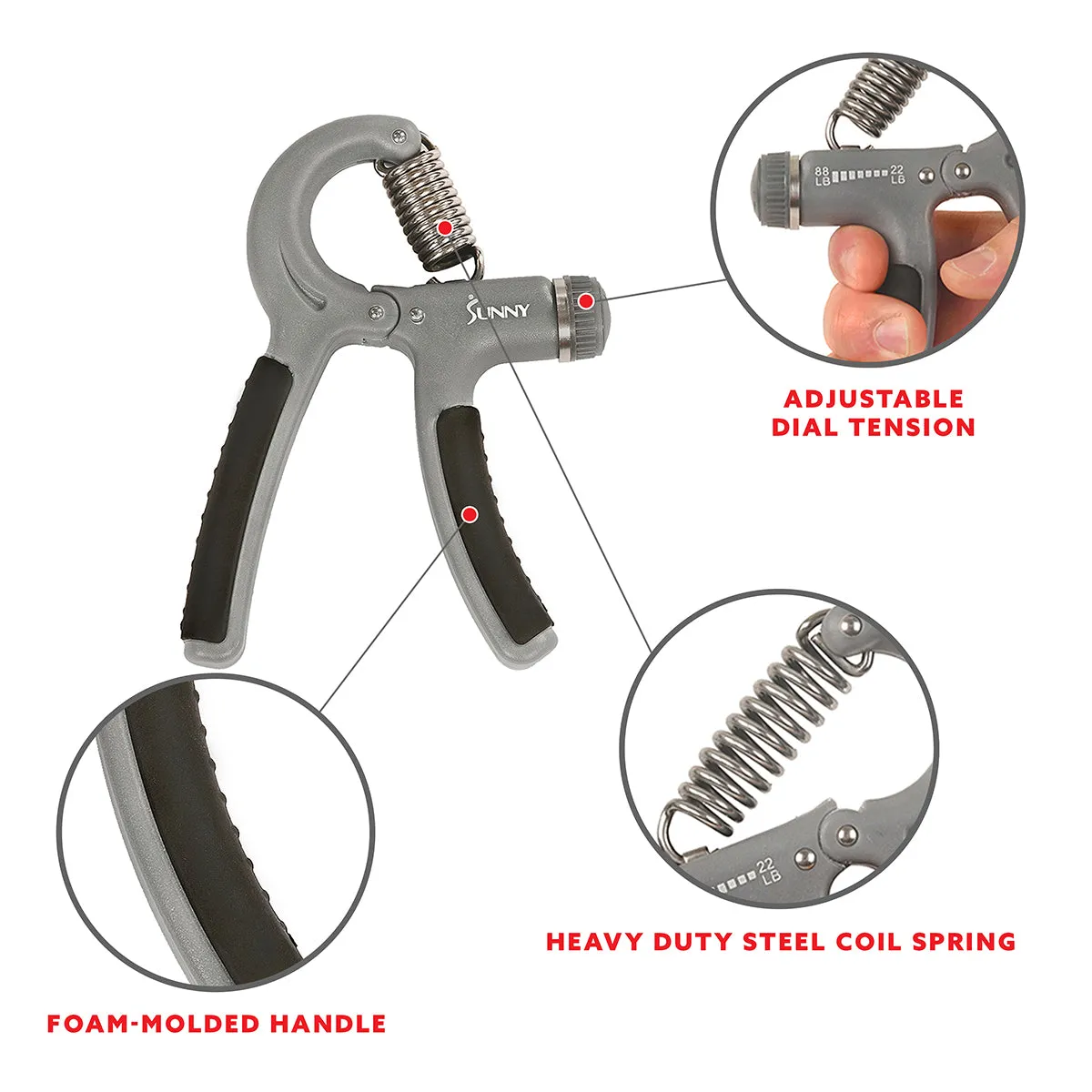 Adjustable Hand Gripper Forearm Exerciser