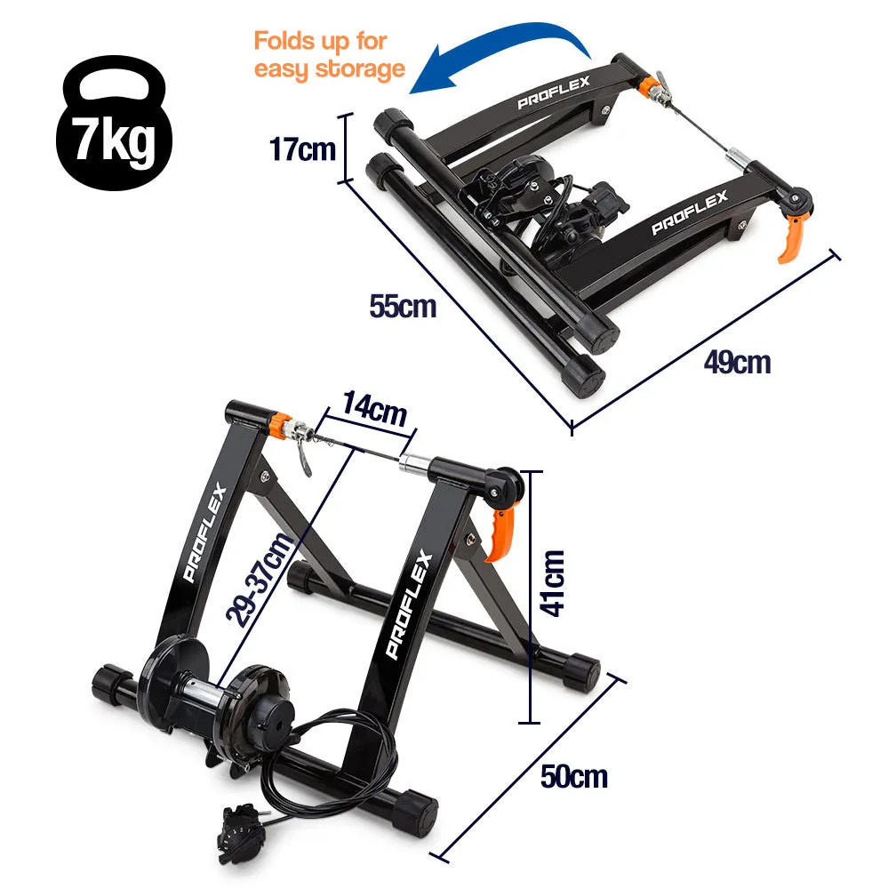 Adjustable Magnetic Indoor Bike Trainer, Black - PROFLEX