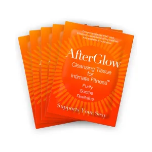 AfterGlow Cleansing Tissues for Intimate Fitness Singles 50-Pack