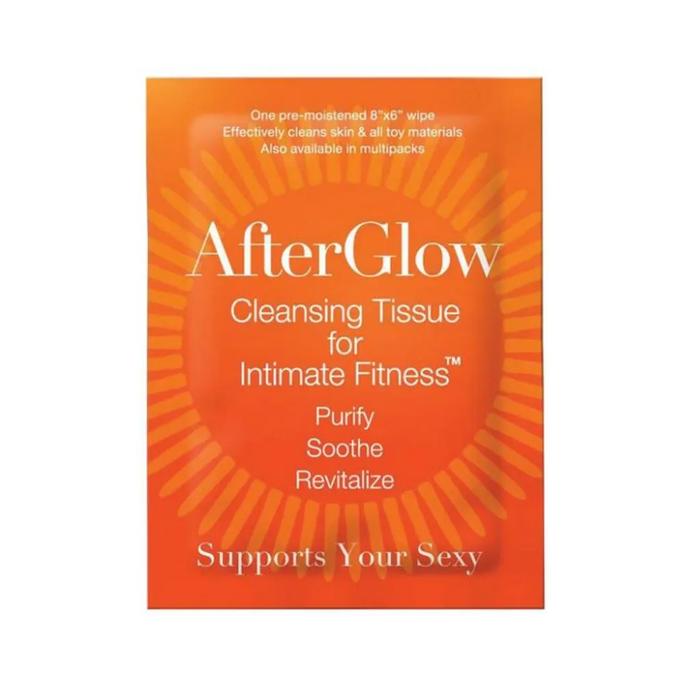 Afterglow Cleansing Tissues for Intimate Fitness - Singles 50/bag