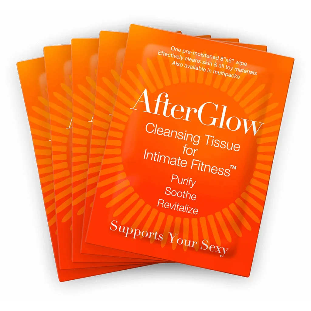 Afterglow Cleansing Tissues for Intimate Fitness - Singles 50/bag