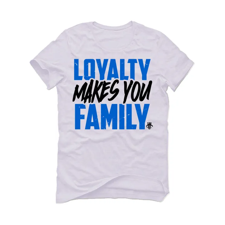 Air Jordan 5 “Racer Blue” White T-Shirt (LOYALTY)