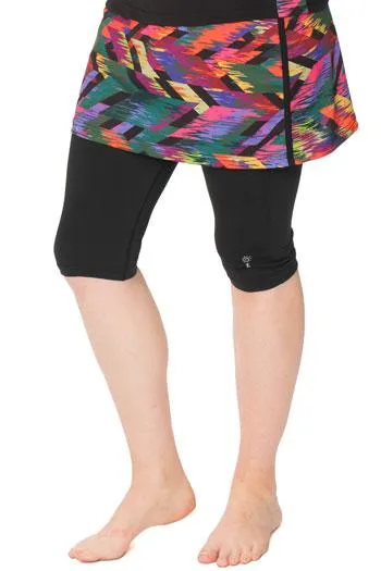 Amphi Spirit Athletic Skirted Capris 16" for Swim and Sports- Chlorine Proof