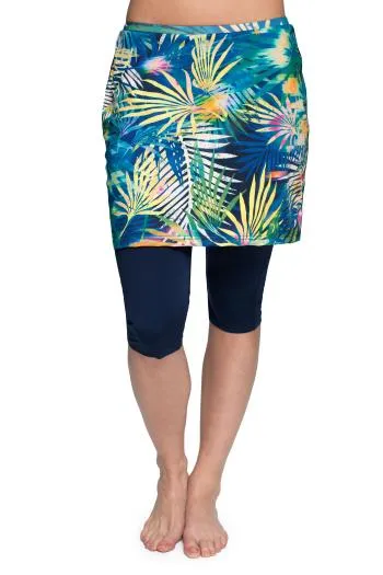 Amphi Spirit Athletic Skirted Capris 16" for Swim and Sports- Chlorine Proof