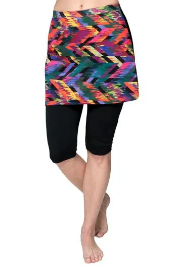 Amphi Spirit Athletic Skirted Capris 16" for Swim and Sports- Chlorine Proof