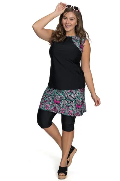 AMPHI SPIRIT ATHLETIC SKIRTED CAPRIS 16" for Swim and Sports