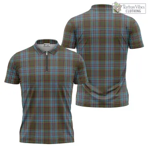 Anderson Tartan Zipper Polo Shirt