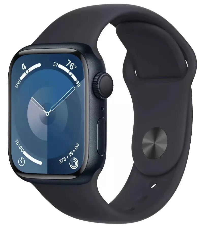 Apple Watch Series 9 (GPS) 45mm Midnight Aluminum  - Midnight Sport Band L/M (MR9A3LL/A)