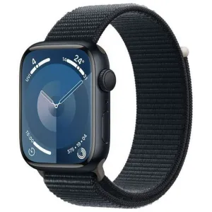 Apple Watch Series 9 (GPS) 45mm Midnight Aluminum  - Midnight Sport Loop (3M590LL/A)