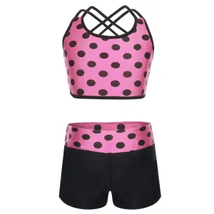 Ashleyn Polka Crop & Shorts