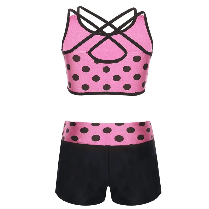 Ashleyn Polka Crop & Shorts