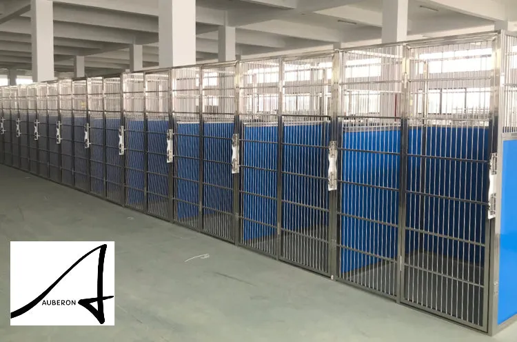 AUBERON indoor outdoor 304 Stainless Steel Dog Kennels Runs Enclosures