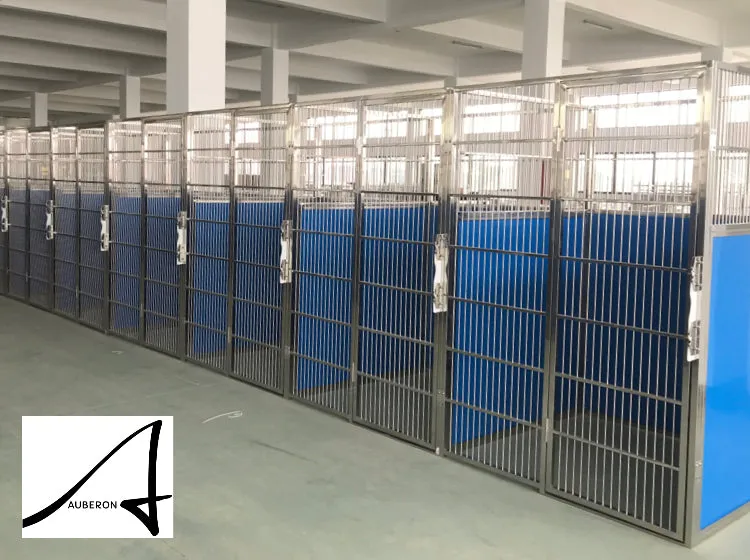 AUBERON indoor outdoor 304 Stainless Steel Dog Kennels Runs Enclosures