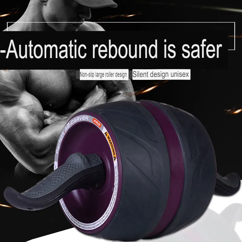 Automatic Rebound Abdominal Wheel Beginner Sports Equipment Home Abdominal Muscle Silent Trainer Fitness