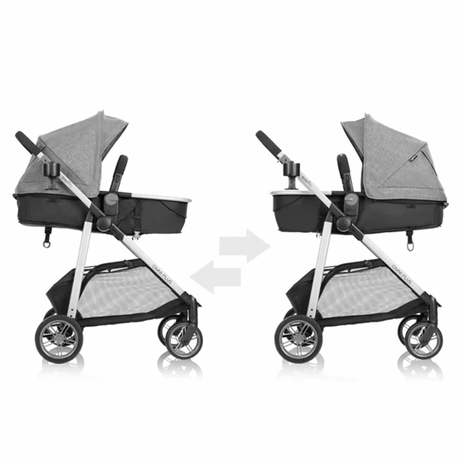 Baby Stroller with Car Seat Playard Diaper Bag Evenflo Travel System Combo Set