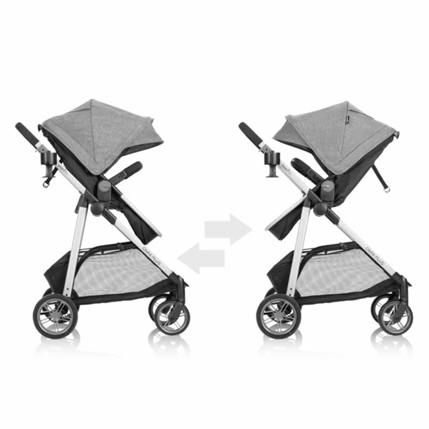 Baby Stroller with Car Seat Playard Diaper Bag Evenflo Travel System Combo Set