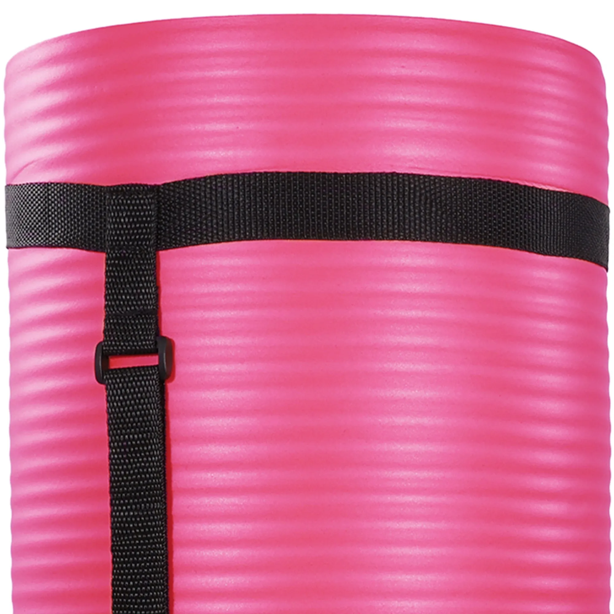 BalanceFrom 1" Extra Thick Yoga Mat w/Knee Pad & Carrying Strap, Pink (Used)