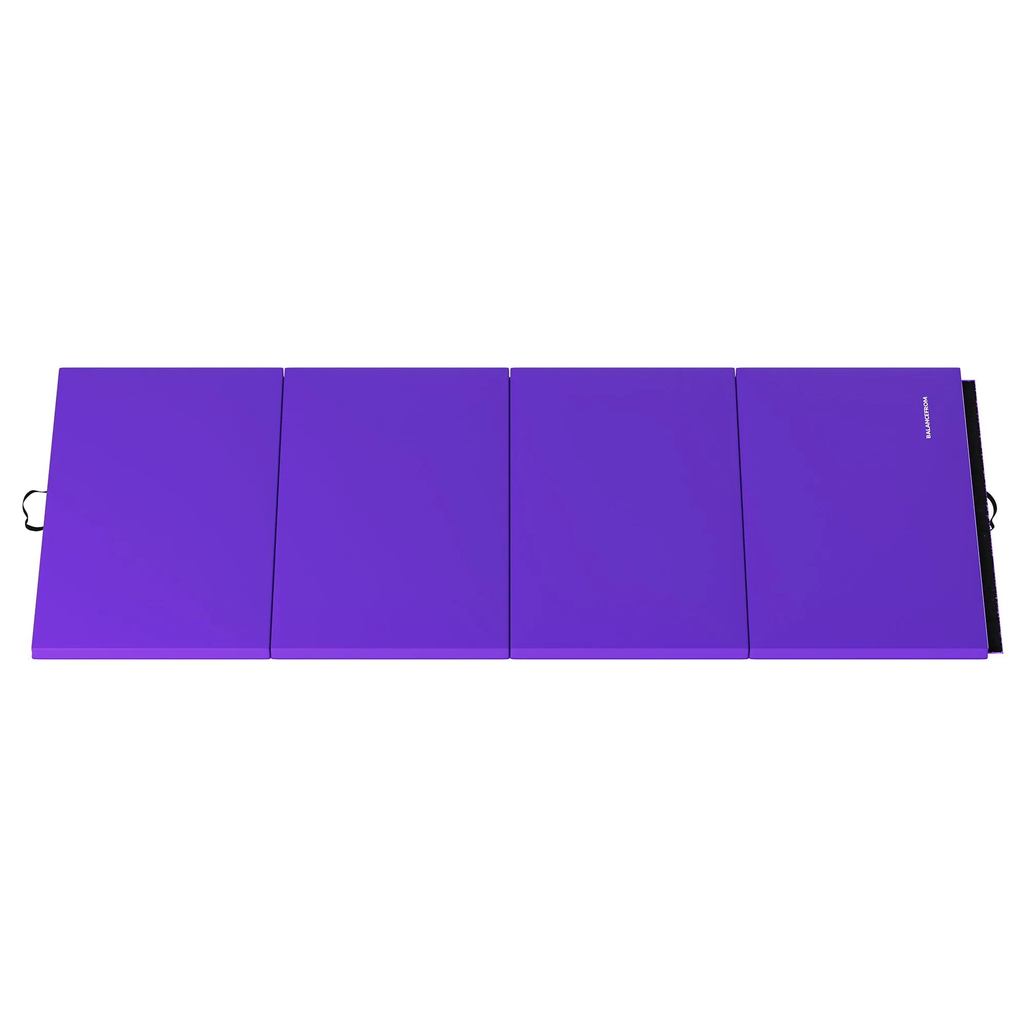 BalanceFrom Gymnastics Mat with Sectional Floor Balance Beam, Purple (Open Box)