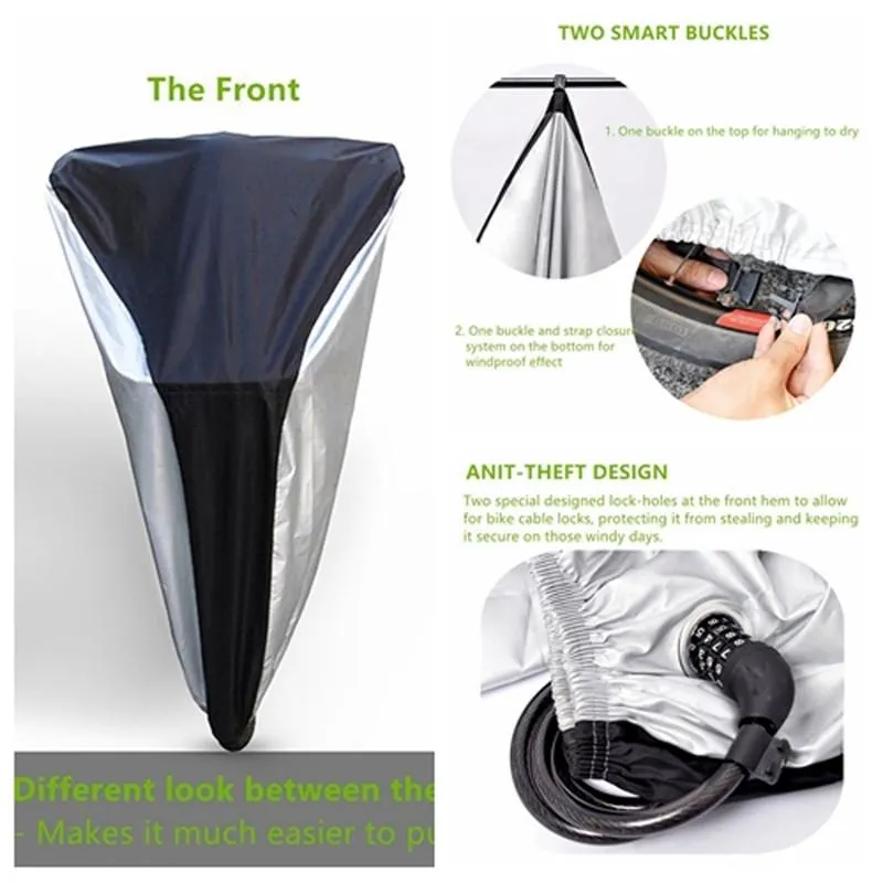 Bicycle Cover with Lockhole for Mountain/Road Bike - Size XL, free shipping