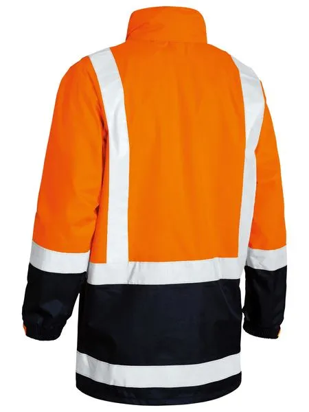 Bisley Two Tone Taped Hi Vis Rain Shell Jacket (BJ6966T)