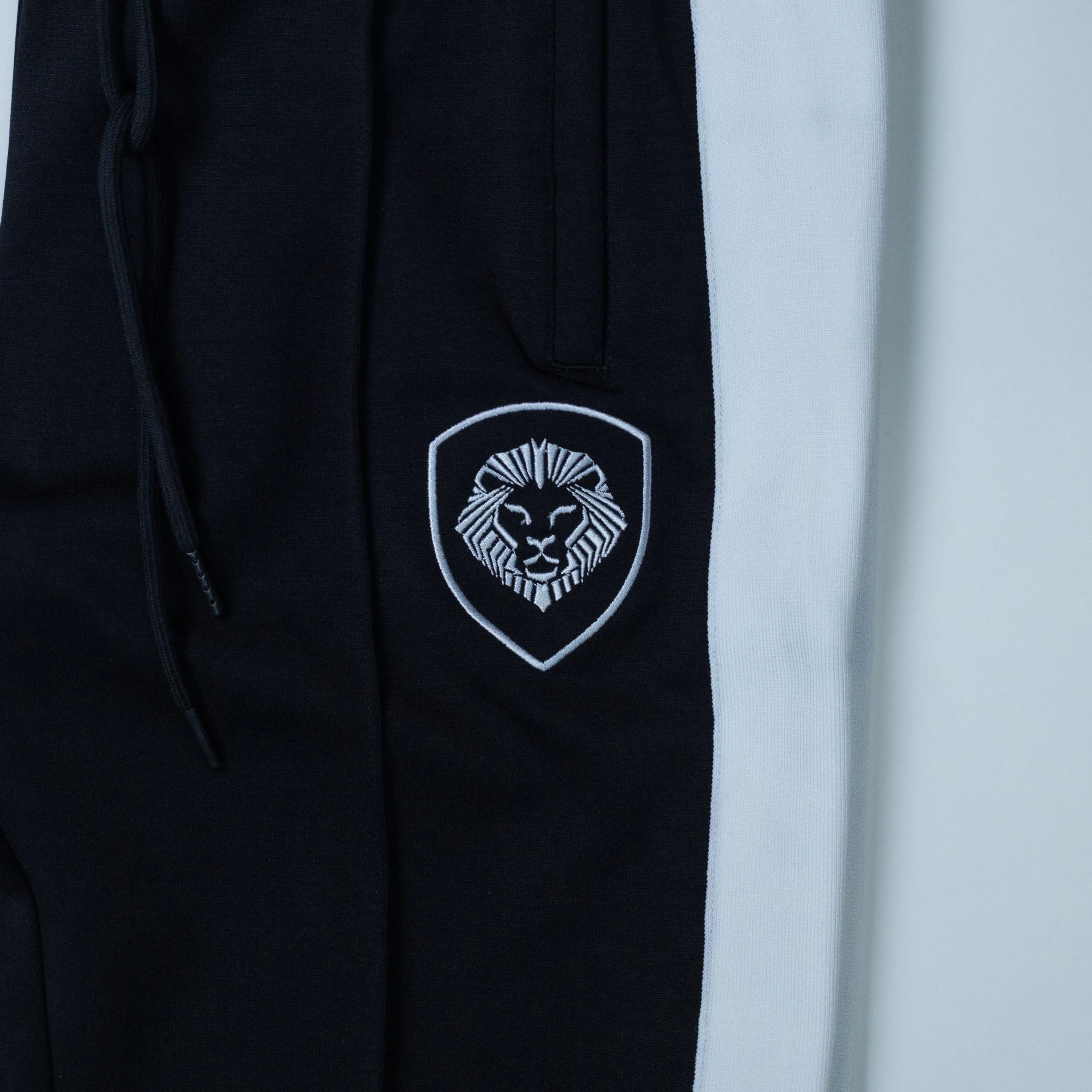 Black/White Track Suit Pant