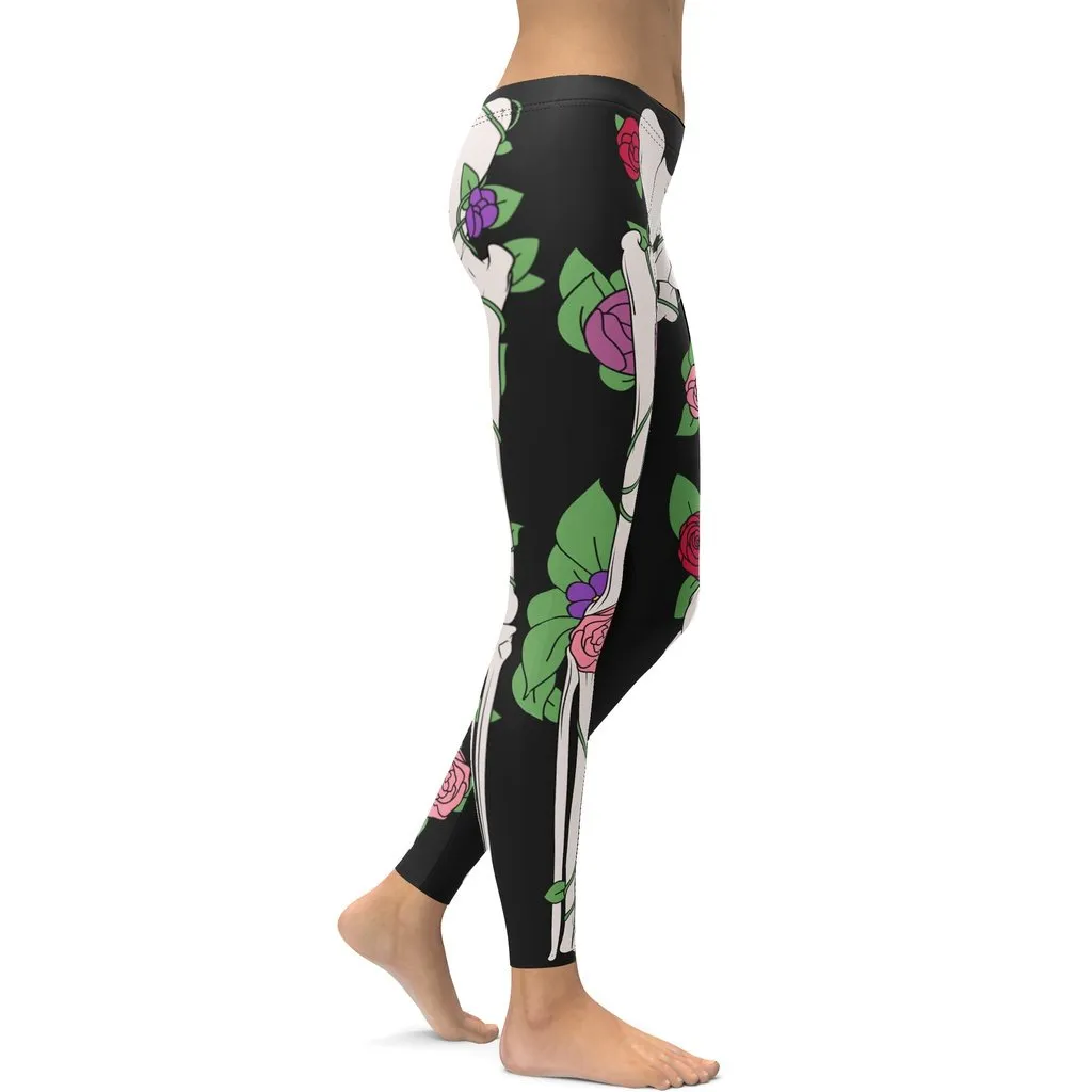 Blooming Skeleton Leggings