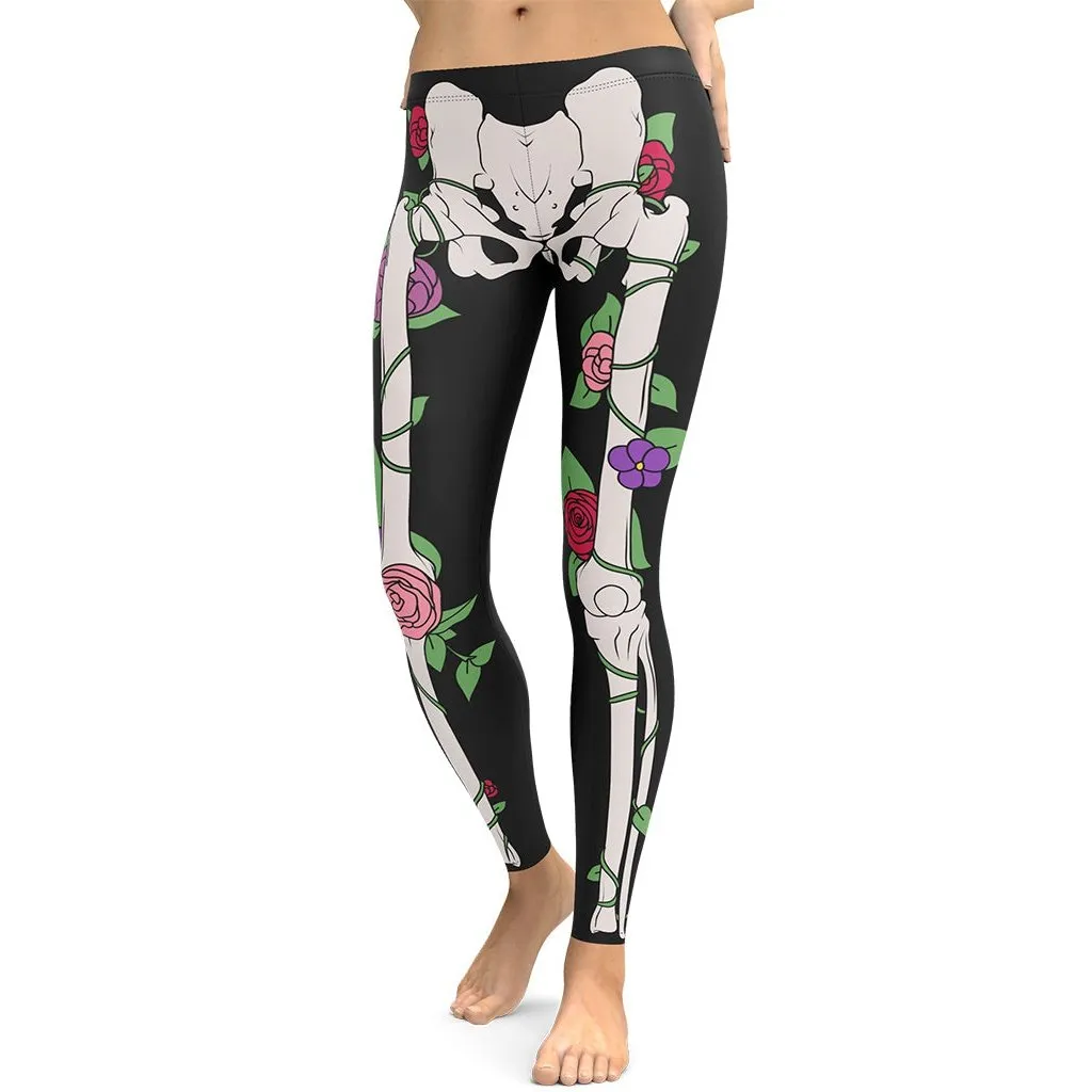 Blooming Skeleton Leggings