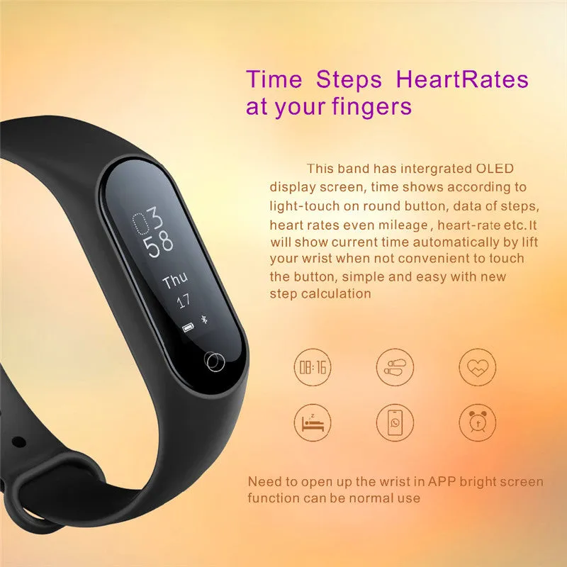 Bluetooth Smart Watch Blood Pressure Heart Rate Monitor Fitness Tracker for Android IOS