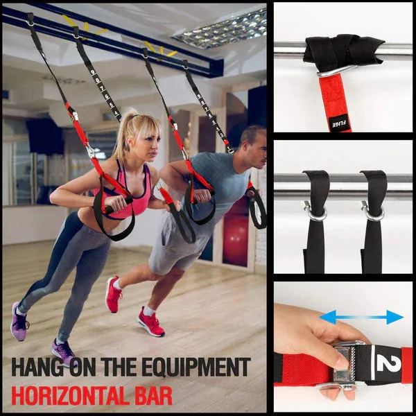 Bob and Brad Recommended Flige Suspension Trainer Resistance Training for Full Body Workout & Weight Training, Pull Up Assistance Bands for Home Gym (Brand New)