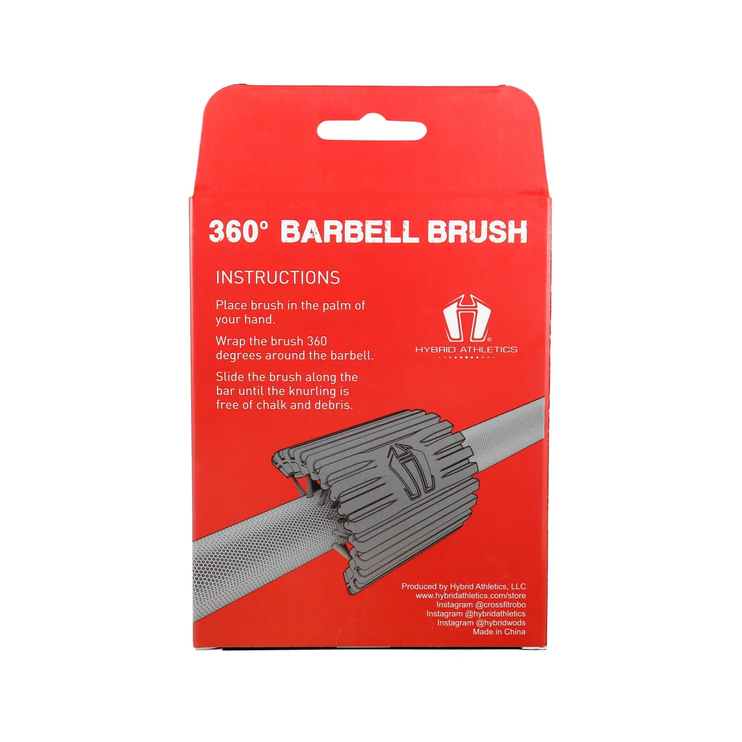 Brass Barbell Brush ** Ideal for BARE STEEL & BLACK ZINC BARS ** by Hybrid Athletics