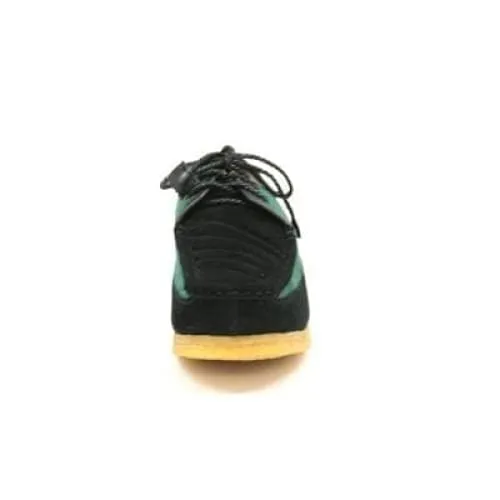 British Walkers Crown Men's Green and Black Suede Crepe Sole