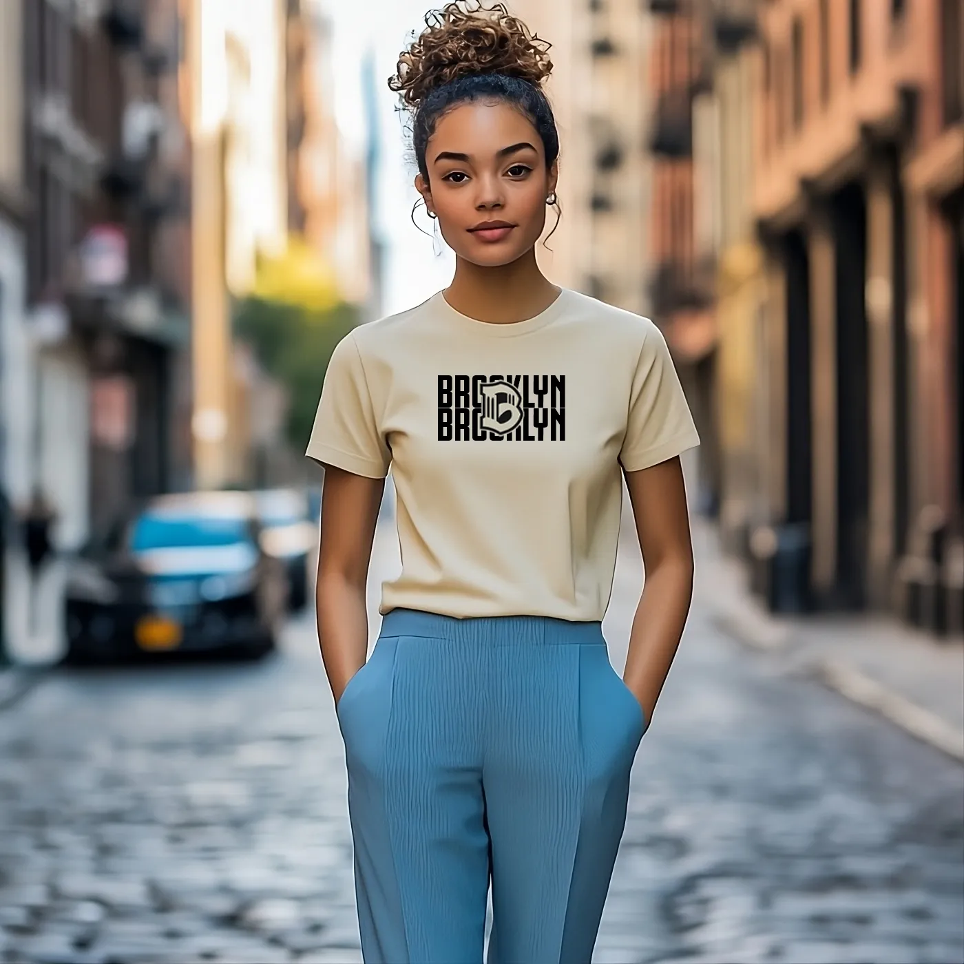 Brooklyn FC Women Wall Brown T-Shirt