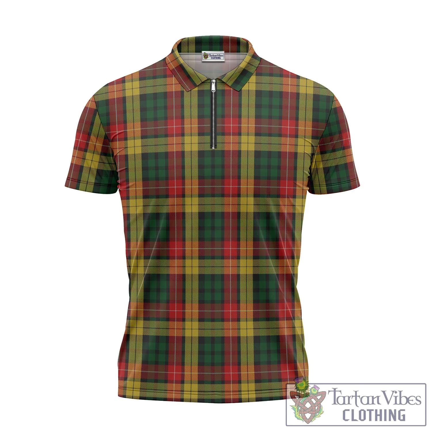 Buchanan Tartan Zipper Polo Shirt