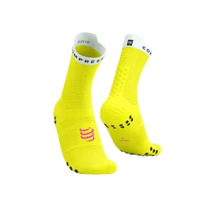 Compressport Pro Racing V4.0 Run High Yellow White Socks