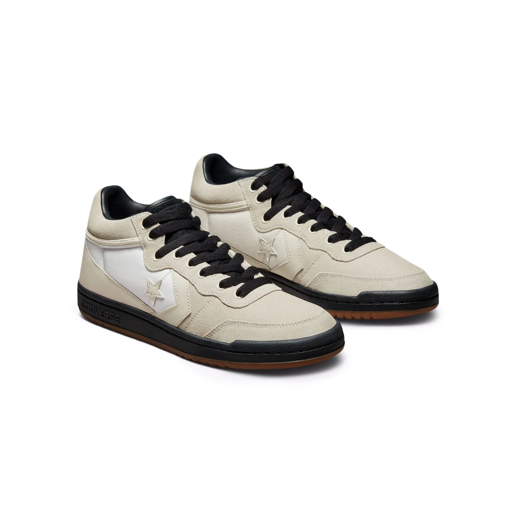 Converse Mens Fastbreak Pro Shoes 'Mid White/Black'